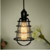 Spider Web Cage Single Bulb Hanging Light- Front