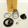 Spider Web Cage Single Bulb Hanging Light- components