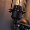 Ylva Twin English Style Street Wall Lamp - bottom detailing