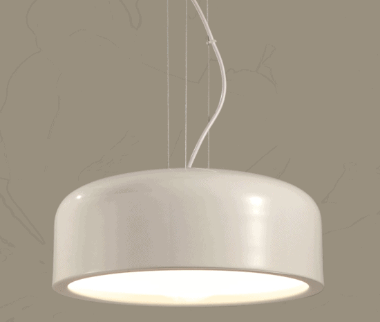 Contemporary Dome Shaped Lamp - front white (1)
