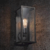  Pandora Box Glass Casket Single Wall Lamp -Lights on