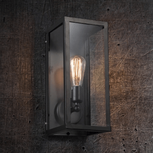  Pandora Box Glass Casket Single Wall Lamp -Lights on