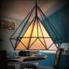 Pyramid Cage Hanging Lamp - front