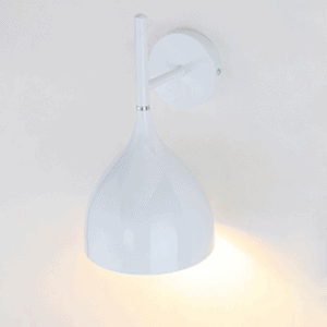 Single Tulip Wall Lamp - White