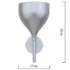 Single Tulip Wall Lamp - measurements