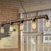 Industrial Pipe Hanging Lamp- building