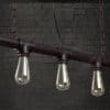 Industrial Pipe Hanging Lamp- front set of 5 (2)