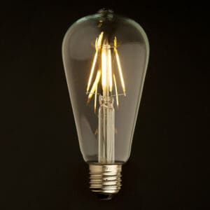 LED ST64 teardrop bulb