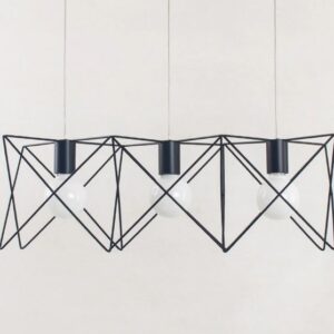 Triangular Cage Lamp _Front view