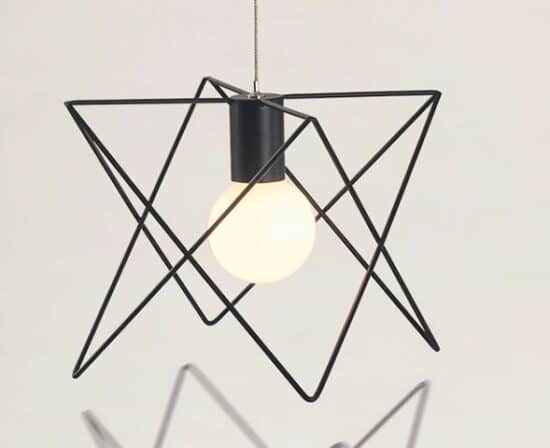 Triangular Cage Lamp _Single