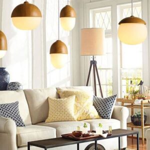 Acorn Hanging Lamp - couch