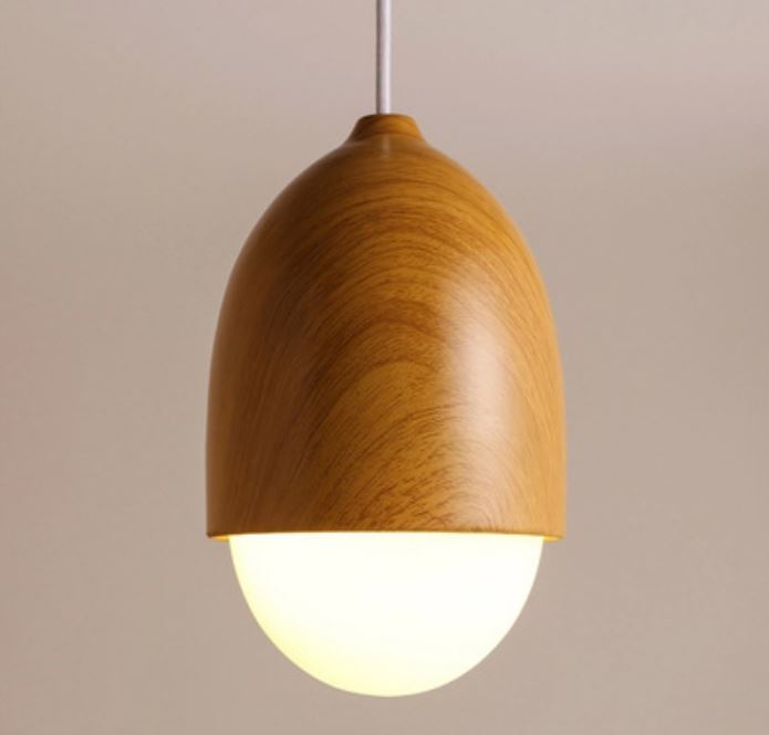 Marten Acorn Hanging Lamp, Wooden Pendant Lights Nz