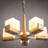 Candy Holder Fan Blades Hanging Lamp - lit