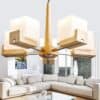 Candy Holder Fan Blades Hanging Lamp - living room