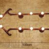 Creative Industrial Pipe Arrow Formation Lamp -measurements