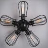 Five Leaflet Uranium Ceiling Fan Lamp - bottom view 4