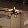 Five Leaflet Uranium Ceiling Fan Lamp - industry