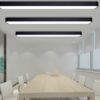 GÖRAN Smooth Edget Case Minimalist Ceiling Light - black office