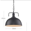 Industrial Hanging Lamp -dimensions