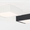 ridge square case ceiling lamp - black and white