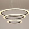 Alvar Triple Halo Hanging Lighting - black triple ring lamp