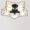 3Star Frame Ceiling Lamp - bottom black 2