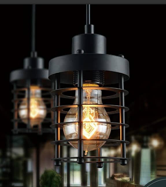 Ainaby Industrial Disk Cage Lamp, Industrial Cage Lamp