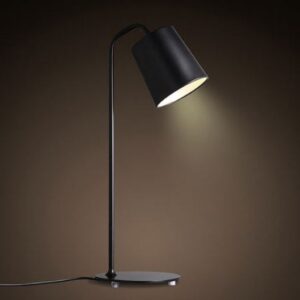 Glossy Sleek Table Lamp - black
