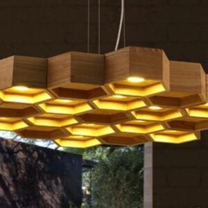 Honeycomb Hanging Lamp - background