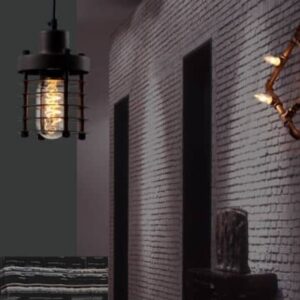 Industrial Disk Cage Lamp - background