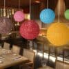 Rattatoon Rattan Globe Pendant Lamp - mixed colors 4