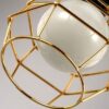 STÍGANDR Classic Perfume Bottle Cage Lamp - gold