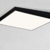 Squarely Inclined Ceiling Lamp- front black