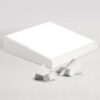 Squarely Inclined Ceiling Lamp- front white