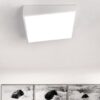 Squarely Inclined Ceiling Lamp- white