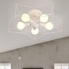 Star Frame Ceiling Lamp - bottom white