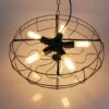 Lars Retro Caged Fan Lamp Hanging Pendant