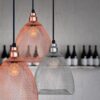 Chainmail Mesh Hanging Lamp-background