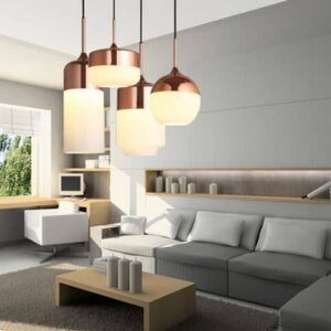 Chrome Top Hanging Lamp- background 2