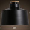 Fortress Base Hanging Lamp- Large Measurement 2