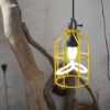 Mini Cage Frame Lamp- yellow