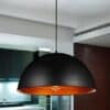 Ripple in My Bowl Lamp- Front Black