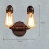 Twin Overhang wallpipe Lamp- measurement