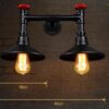 Twin Valve Wall Lamp-measurement