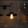 VIKINGR Valve Wall Lamp dimensions