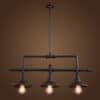 VILLE Ceiling Pipe Industrial Lamp 3 bulb model