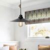 YALDEMAR Stylistic hanging lamp black