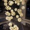 SVEA Futuristic Hanging Lamp staircase lamp