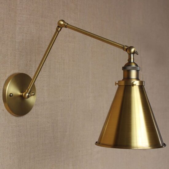 Bronberg vintage twin arm wall lamp