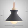 AGNETHA Inverted Bowl-Like Suspension Lamp - cone dimensions